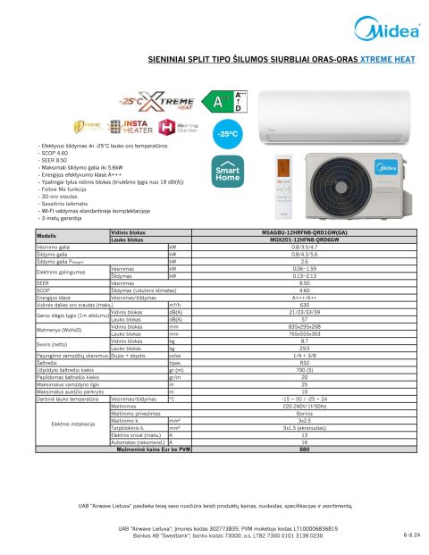 Midea XTREME HEAT 1